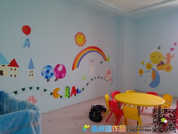 幼儿园墙绘外墙简单大方图片