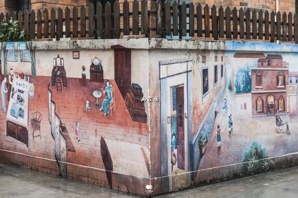街道墙绘素材图片