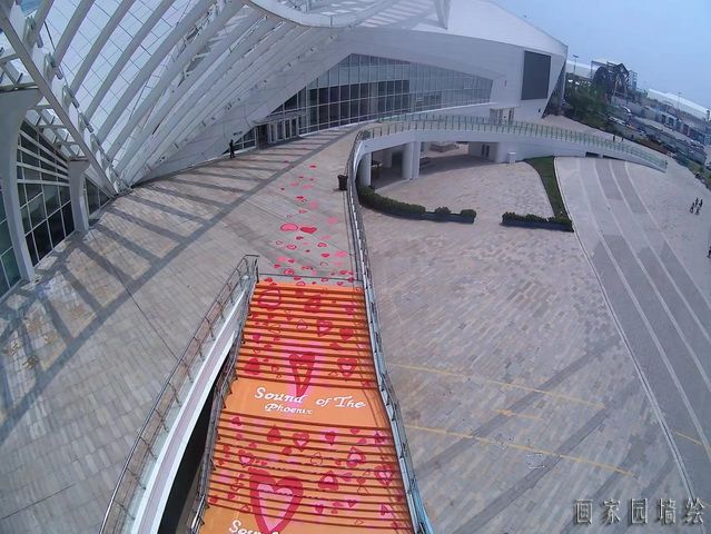 青岛凤凰之声大剧院楼梯彩绘