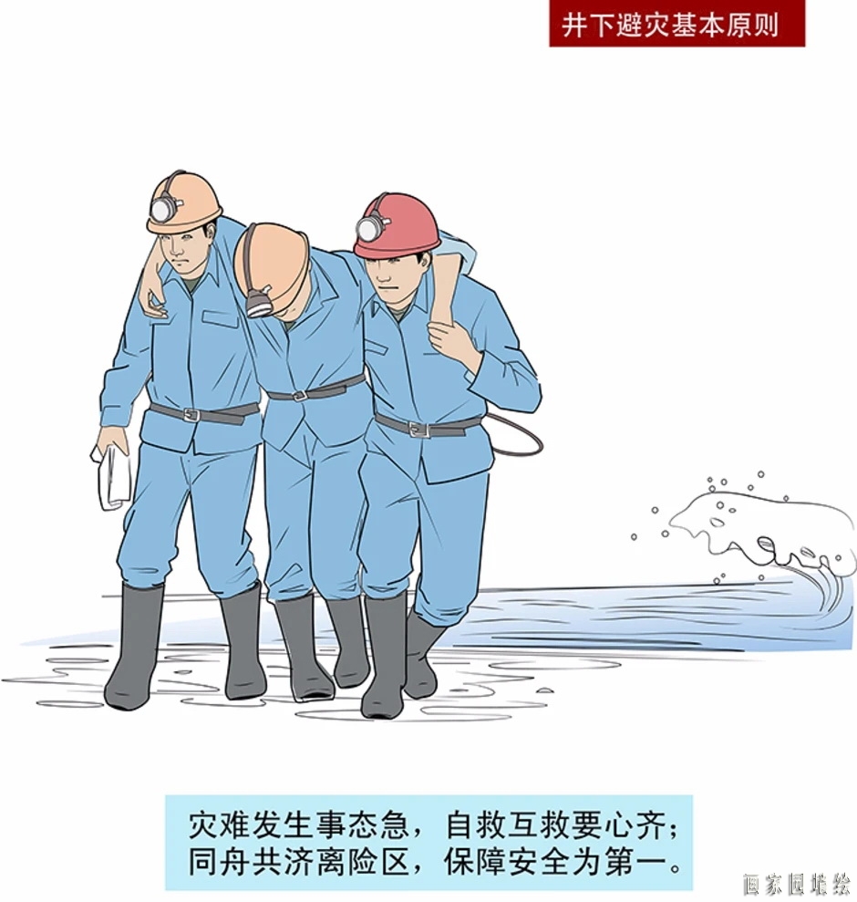 煤矿安全漫画