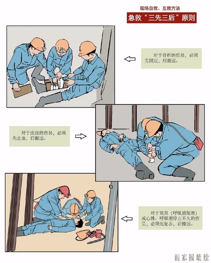 矿山企业安全生产漫画