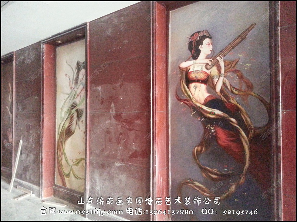 青岛酒店手绘墙 青岛酒店手绘墙