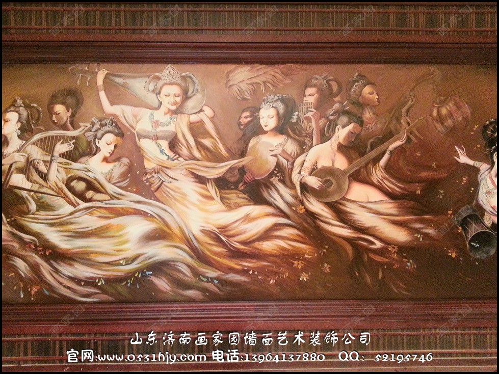 青岛酒店手绘墙
